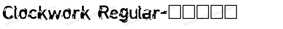 Clockwork Regular字体转换